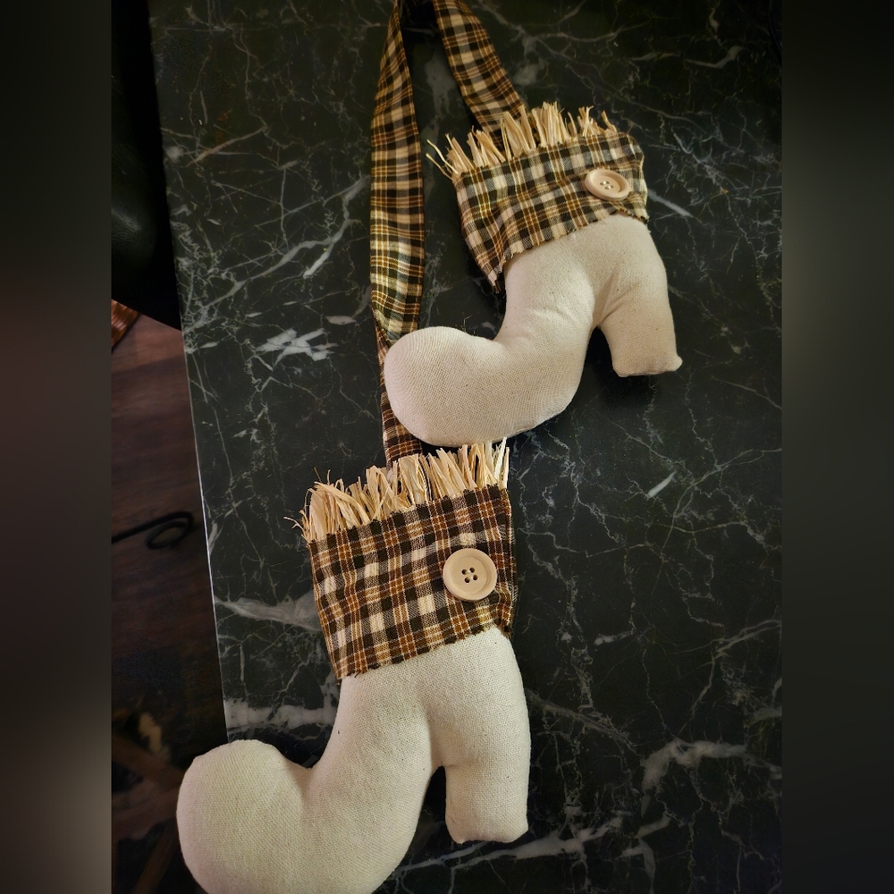 Plaid and Cream Scarwcroe Boots